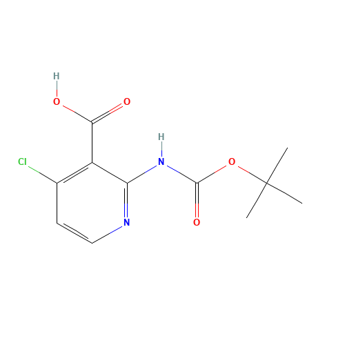 4-chloro-2-[(2-methylpropan-2-yl)oxycarbonylamino]pyridine-3-carboxylic acid (CAS: 1021339-32-1) - Related Chemical Product