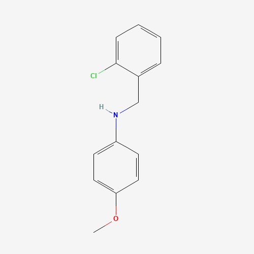 N-[(2-chlorophenyl)methyl]-4-methoxyaniline (CAS: 61298-18-8) - Chemical Structure and Molecular Formula 