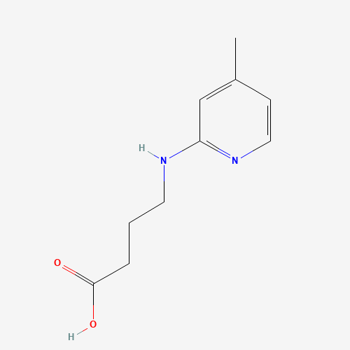 4-[(4-methylpyridin-2-yl)amino]butanoic acid (CAS: 287959-36-8) - Chemical Structure and Molecular Formula 