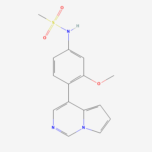 N-(3-methoxy-4-pyrrolo[1,2-c]pyrimidin-4-ylphenyl)methanesulfonamide (CAS: 1357094-42-8) - Related Chemical Product
