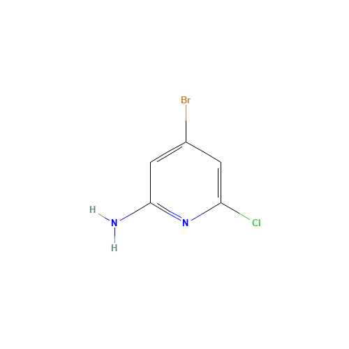 4-bromo-6-chloropyridin-2-amine (CAS: 1206250-19-2) - Chemical Structure and Molecular Formula 