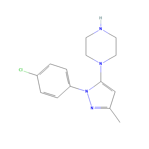 1-[2-(4-chlorophenyl)-5-methylpyrazol-3-yl]piperazine (CAS: 503147-05-5) - Related Chemical Product