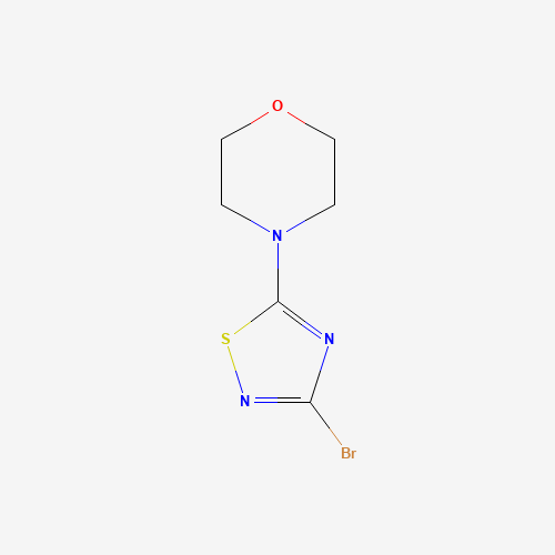 4-(3-bromo-1,2,4-thiadiazol-5-yl)morpholine (CAS: 1353895-65-4) - Chemical Structure and Molecular Formula 