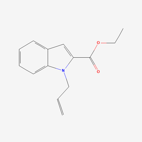 ethyl 1-prop-2-enylindole-2-carboxylate (CAS: 108797-23-5) - Chemical Structure and Molecular Formula 