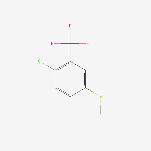1-chloro-4-methylsulfanyl-2-(trifluoromethyl)benzene (CAS: 957066-04-5) - Chemical Structure and Molecular Formula 