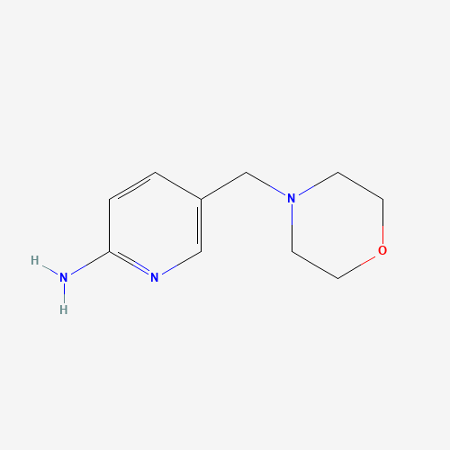 5-(morpholin-4-ylmethyl)pyridin-2-amine (CAS: 400775-78-2) - Chemical Structure and Molecular Formula 