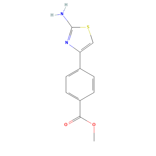 methyl 4-(2-amino-1,3-thiazol-4-yl)benzoate (CAS: 206555-77-3) - Chemical Structure and Molecular Formula 