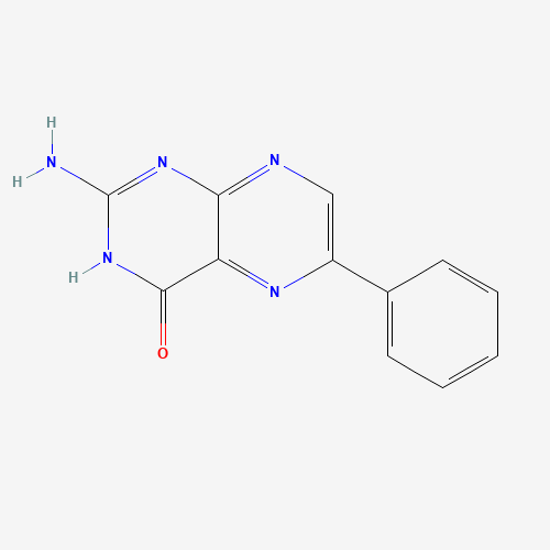 2-amino-6-phenyl-1H-pteridin-4-one (CAS: 25846-86-0) - Chemical Structure and Molecular Formula 