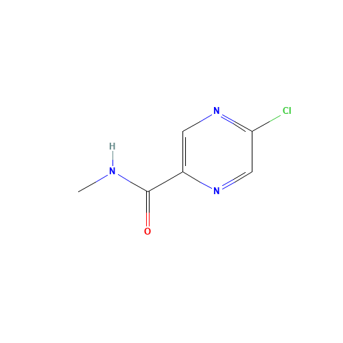 5-chloro-N-methylpyrazine-2-carboxamide (CAS: 1049025-94-6) - Chemical Structure and Molecular Formula 