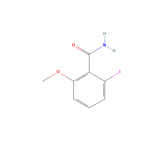 2-iodo-6-methoxybenzamide (CAS: 66195-40-2) - Chemical Structure and Molecular Formula 