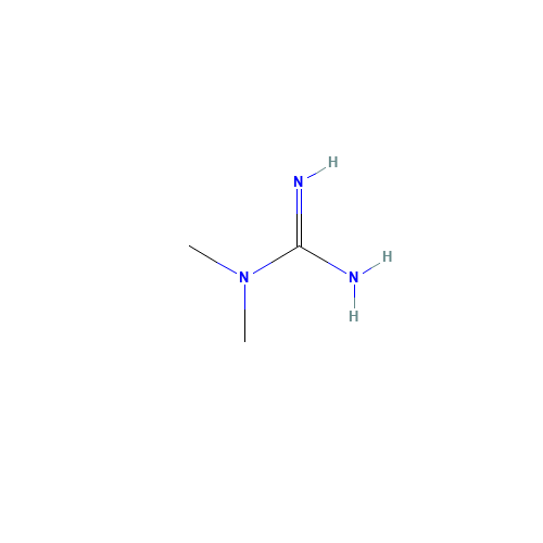 1,1-dimethylguanidine (CAS: 6145-42-2) - Chemical Structure and Molecular Formula 