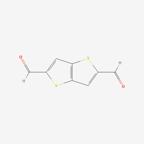 thieno[3,2-b]thiophene-2,5-dicarbaldehyde (CAS: 37882-75-0) - Chemical Structure and Molecular Formula 