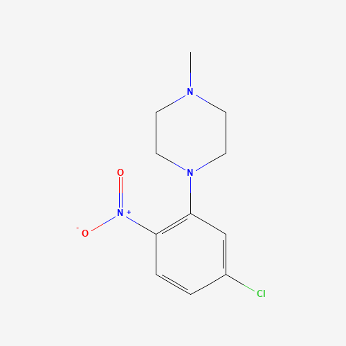 1-(5-chloro-2-nitrophenyl)-4-methylpiperazine (CAS: 331652-57-4) - Chemical Structure and Molecular Formula 