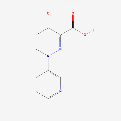 4-oxo-1-pyridin-3-ylpyridazine-3-carboxylic acid (CAS: 1314396-57-0) - Chemical Structure and Molecular Formula 