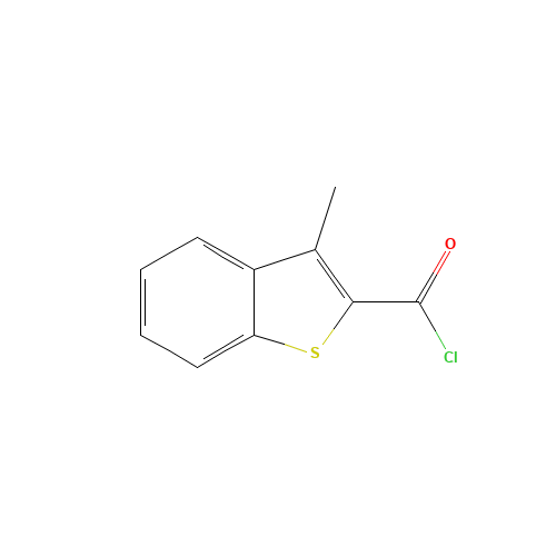 3-methyl-1-benzothiophene-2-carbonyl chloride (CAS: 41280-76-6) - Chemical Structure and Molecular Formula 