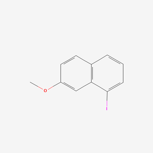 1-iodo-7-methoxynaphthalene (CAS: 66240-21-9) - Chemical Structure and Molecular Formula 