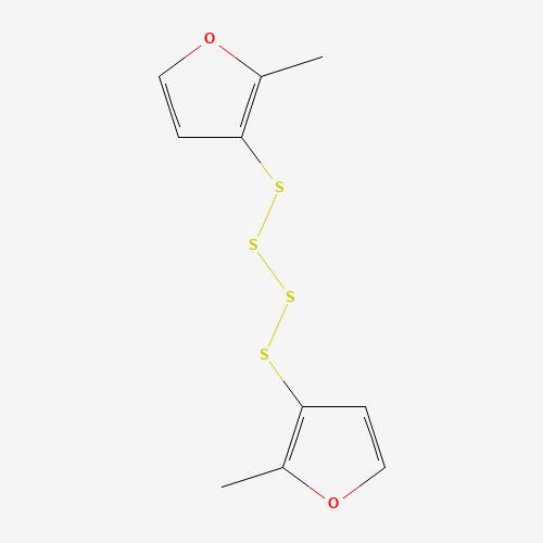 2-methyl-3-[(2-methylfuran-3-yl)tetrasulfanyl]furan (CAS: 28588-76-3) - Chemical Structure and Molecular Formula 