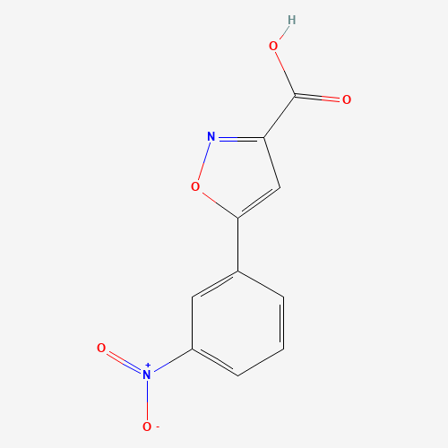 5-(3-nitrophenyl)-1,2-oxazole-3-carboxylic acid (CAS: 199601-80-4) - Chemical Structure and Molecular Formula 