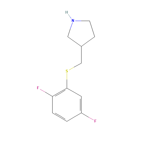3-[(2,5-difluorophenyl)sulfanylmethyl]pyrrolidine (CAS: 1250380-06-3) - Related Chemical Product