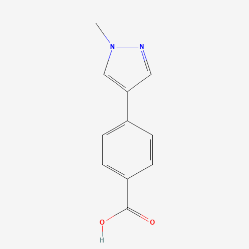 4-(1-methylpyrazol-4-yl)benzoic acid (CAS: 199678-06-3) - Chemical Structure and Molecular Formula 