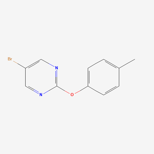 5-bromo-2-(4-methylphenoxy)pyrimidine (CAS: 887430-90-2) - Chemical Structure and Molecular Formula 