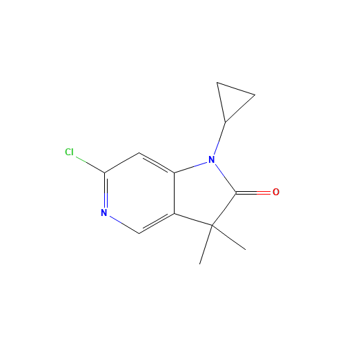 6-chloro-1-cyclopropyl-3,3-dimethylpyrrolo[3,2-c]pyridin-2-one (CAS: 1581754-78-0) - Related Chemical Product