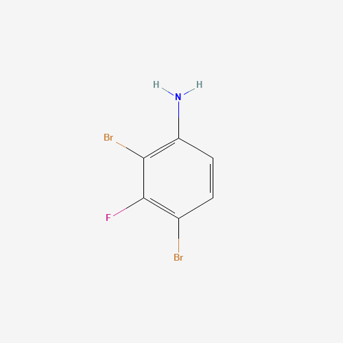 2,4-dibromo-3-fluoroaniline (CAS: 1253889-53-0) - Chemical Structure and Molecular Formula 