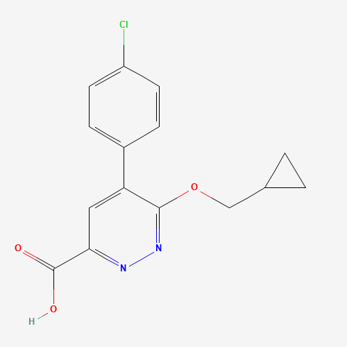 5-(4-chlorophenyl)-6-(cyclopropylmethoxy)pyridazine-3-carboxylic acid (CAS: 1364677-29-1) - Chemical Structure and Molecular Formula 