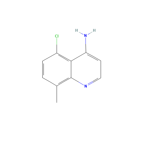 5-chloro-8-methylquinolin-4-amine (CAS: 948292-84-0) - Chemical Structure and Molecular Formula 