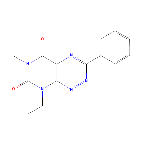 8-ethyl-6-methyl-3-phenylpyrimido[5,4-e][1,2,4]triazine-5,7-dione (CAS: 42285-85-8) - Related Chemical Product