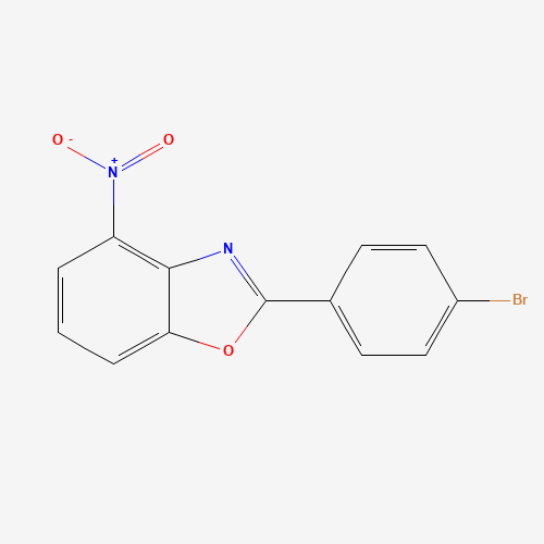 2-(4-bromophenyl)-4-nitro-1,3-benzoxazole (CAS: 934330-63-9) - Chemical Structure and Molecular Formula 