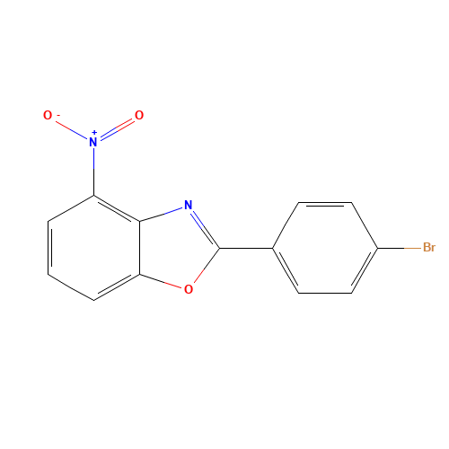 2-(4-bromophenyl)-4-nitro-1,3-benzoxazole (CAS: 934330-63-9) - Chemical Structure and Molecular Formula 
