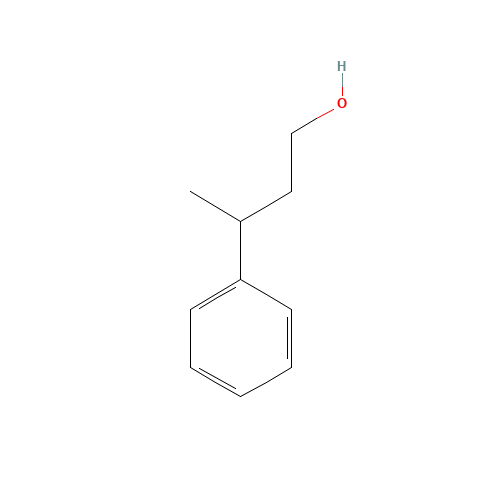 3-phenylbutan-1-ol (CAS: 2722-36-3) - Chemical Structure and Molecular Formula 