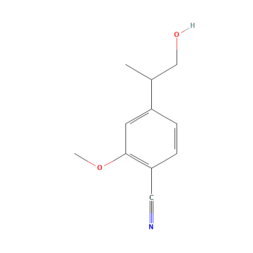 4-(1-hydroxypropan-2-yl)-2-methoxybenzonitrile (CAS: 1255207-24-9) - Related Chemical Product