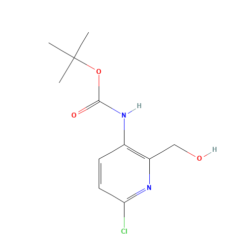tert-butyl N-[6-chloro-2-(hydroxymethyl)pyridin-3-yl]carbamate (CAS: 1238324-85-0) - Related Chemical Product
