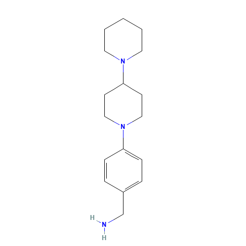 [4-(4-piperidin-1-ylpiperidin-1-yl)phenyl]methanamine (CAS: 1292719-52-8) - Related Chemical Product