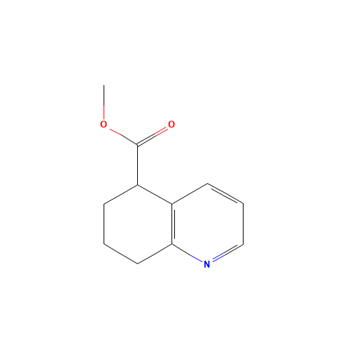 methyl 5,6,7,8-tetrahydroquinoline-5-carboxylate (CAS: 76384-35-5) - Chemical Structure and Molecular Formula 