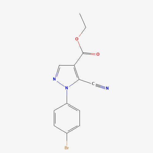 ethyl 1-(4-bromophenyl)-5-cyanopyrazole-4-carboxylate (CAS: 98475-71-9) - Related Chemical Product