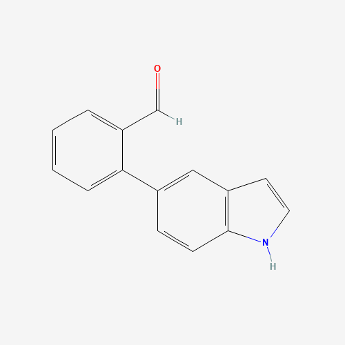 2-(1H-indol-5-yl)benzaldehyde (CAS: 599198-41-1) - Chemical Structure and Molecular Formula 