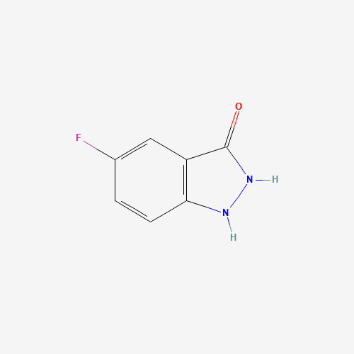 5-fluoro-1,2-dihydroindazol-3-one (CAS: 885519-12-0) - Chemical Structure and Molecular Formula 