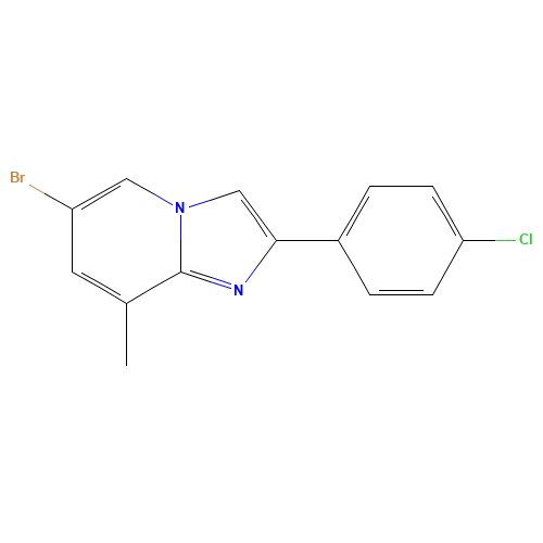 6-bromo-2-(4-chlorophenyl)-8-methylimidazo[1,2-a]pyridine (CAS: 910617-51-5) - Related Chemical Product