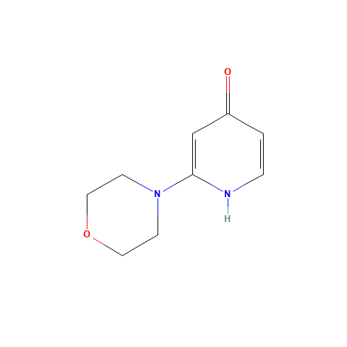 2-morpholin-4-yl-1H-pyridin-4-one (CAS: 1240597-13-0) - Chemical Structure and Molecular Formula 