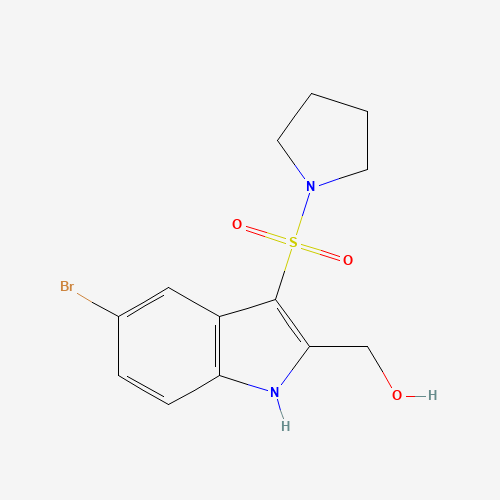 (5-bromo-3-pyrrolidin-1-ylsulfonyl-1H-indol-2-yl)methanol (CAS: 918142-87-7) - Related Chemical Product