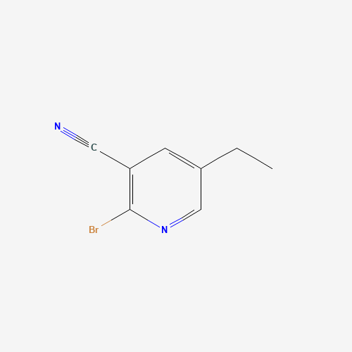 2-bromo-5-ethylpyridine-3-carbonitrile (CAS: 139549-00-1) - Chemical Structure and Molecular Formula 