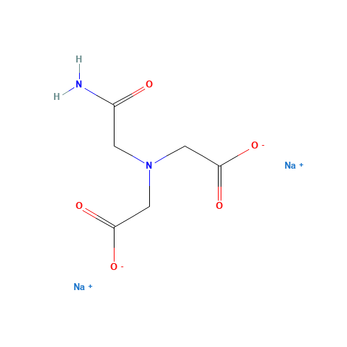 disodium;2-[(2-amino-2-oxoethyl)-(carboxylatomethyl)amino]acetate (CAS: 41689-31-0) - Chemical Structure and Molecular Formula 