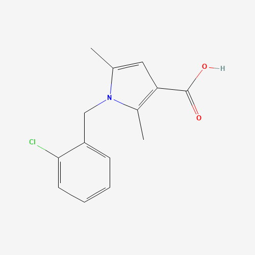 1-[(2-chlorophenyl)methyl]-2,5-dimethylpyrrole-3-carboxylic acid (CAS: 1019371-77-7) - Related Chemical Product
