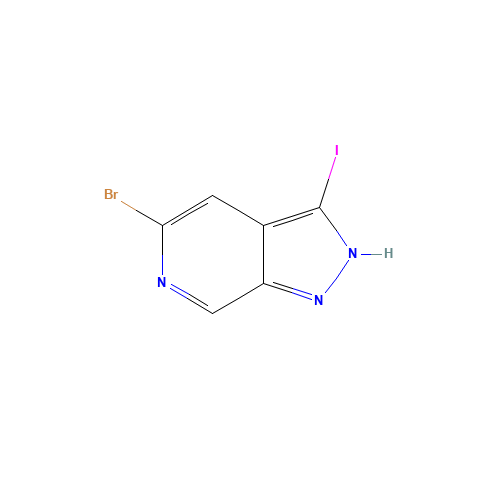5-bromo-3-iodo-2H-pyrazolo[3,4-c]pyridine (CAS: 1357947-08-0) - Chemical Structure and Molecular Formula 
