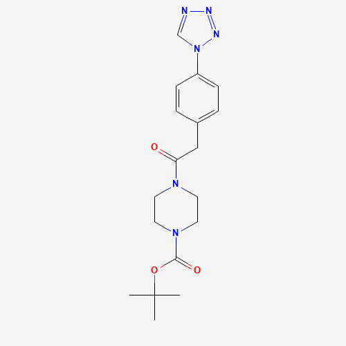 tert-butyl 4-[2-[4-(tetrazol-1-yl)phenyl]acetyl]piperazine-1-carboxylate (CAS: 1293308-05-0) - Related Chemical Product