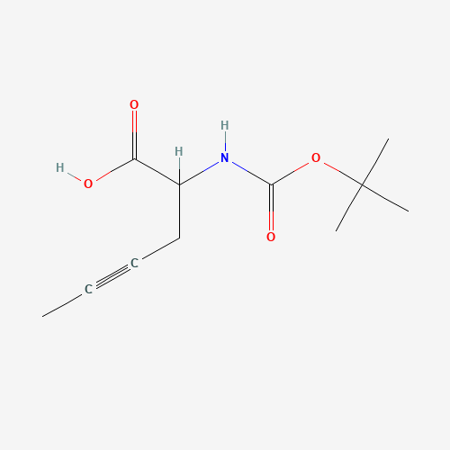 2-[(2-methylpropan-2-yl)oxycarbonylamino]hex-4-ynoic acid (CAS: 183500-60-9) - Related Chemical Product