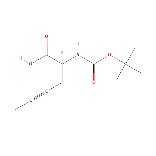 2-[(2-methylpropan-2-yl)oxycarbonylamino]hex-4-ynoic acid (CAS: 183500-60-9) - Related Chemical Product